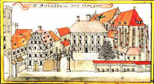 S. Dorotheam von morgen - Koci i klasztor w. Doroty, widok od wschodu